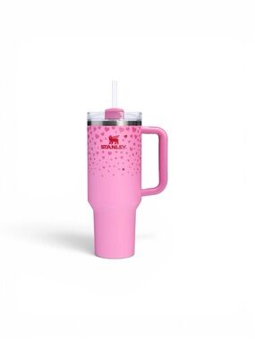Stanley 40 oz Stainless Steel H2.0 Flowstate Quencher Tumbler Sweet Hearts